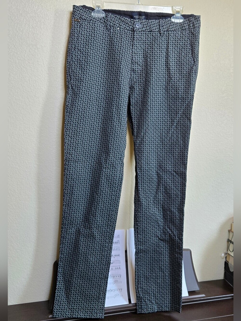Scotch & Soda Stuart slim-fit patterned trousers 31x32